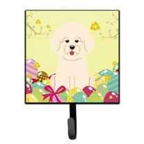 Carolines Treasures BB6075SH4 Easter Eggs Bichon Frise Leash or Key Holder 7Hx4.25W multicolor