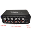2X Stereo Audio Mixer 1 Input 5 Output MultiChannel Audio Source
