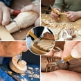 thumbnail image 6 of 12Pcs Wood Carving Tool High Carbon Steel Wood Whittling Cutter Multipurpose Wood Chisel Sets Professional Wood Hand Carving Cutters for Carpenter Beginners Carving, 6 of 10