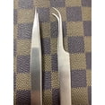 thumbnail image 3 of TOOBA 2 Pcs Professional Eyelashes Extension Tweezers - Straight and curved Eyelashes Tweezer, 3 of 3