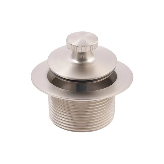 SUPPLYGIANT Lift and Turn Tub Drain Stopper,1-1/2 Bathtub Drain Assembly, Nickel Plated Finish