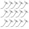 thumbnail image 2 of Wall Storage Hook Heart Shape Hanging Hooks Silver 7.00X2.50X2.50cm Iron 20Pcs, 2 of 3