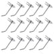 thumbnail image 2 of Wall Storage Hook Heart Shape Hanging Hooks Silver 7.00X2.50X2.50cm Iron 20Pcs, 2 of 3