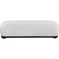 thumbnail image 3 of Meridian Furniture Calum Cream Chenille Fabric Bench, 3 of 14