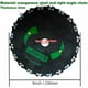 thumbnail image 4 of Dientes de motosierra afilables, hoja de desbrozadora de motosierra con tratamiento anticorrosión, material de acero al manganeso para un corte potente, compatibilidad con desbrozadoras de eje recto,, 4 of 5