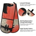 thumbnail image 2 of Yayeee Double Oven Mitt Kitchen Heat Resistant Baking 35" x7" Quilted Glove, Illusionary Boat, 2 of 6