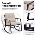 thumbnail image 2 of Tappio Outdoor Furniture 3 Piece Patio Bistro Furniture Set, Rattan Conversation Chairs Set with Side Table and Cushions, Patio Furniture Sets for Balcony Garden Porch, Grey, 2 of 6