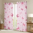 thumbnail image 2 of Homewish Princess Bowknot Kids Blackout Curtains Set of 2 (52x84 Each), Pink Fashion Diamond Window Curtains, Cute Bow-tie Theme Curtains and Drapes, Black Out Curtains Bedroom Decor, 2 of 6