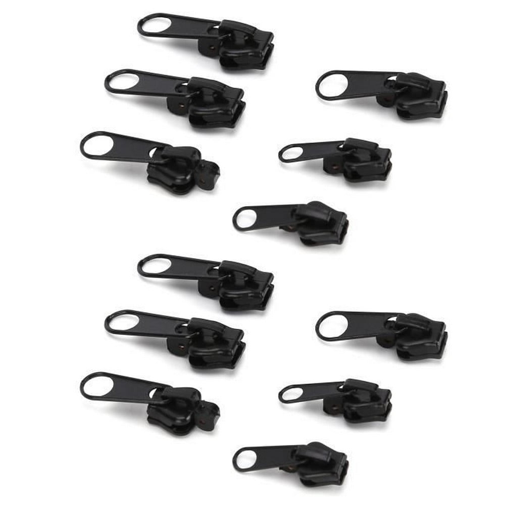 Coat Zipper 12 Pieces Universal Zipper Head Repair Kit For Diy Jackets