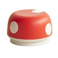 thumbnail image 3 of Reposapiés otomano con forma de hongo, para cambiar zapatos, ideal para la sala de estar del hotel o el dormitorio. rojo, 3 of 8
