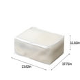 thumbnail image 3 of Bzdzmqm under $5 Folding Storage Box, Folding Storage Box, Plastic Under Bed Organizer, Odorless Moistureproof Container, Blanket Pillow Storage, Clear Stackable Storage Bin, 3 of 7