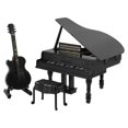 thumbnail image 2 of 1 Juego de pequeñas figuras de Piano de cola y guitarra, casa de muñecas en miniatura, modelo Musical para niños, decoración del hogar, 2 of 6
