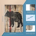 thumbnail image 2 of Spiral Journal Notebook,50 Sheets A5 College Ruled Notebook/Journal 2 Pcs for School Office Home - Wall Art Print of Old Newspaper With The Silhouette of Bear, 2 of 7