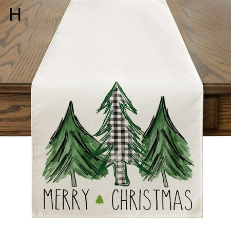 

Christmas Tablecloth Table Cover Cloth Xmas Party Dining Room Kitchen Home 2R7Y D3W9