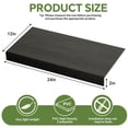 thumbnail image 3 of 6-Pack 24x12" Wire Rack Covers – Imitation Wood, Easy Install for Pantry, Kitchen & Closet(Black), 3 of 8