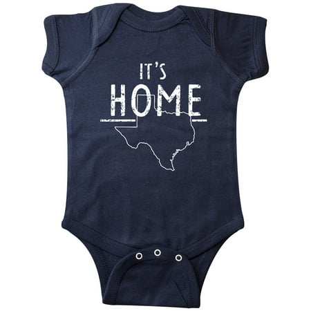 

Inktastic Its Home- State of Texas Outline Distressed Text Gift Baby Boy or Baby Girl Bodysuit
