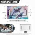 thumbnail image 7 of Whosucclay Rainbow Dolphin Design Protector, 4 Front Storage Pockets Cover for Most 2‑Seat Golf Carts Golf Cart Seat Towel Quilted Protective Cover, 52.36"x 32.28", 7 of 7