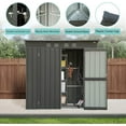 thumbnail image 5 of Aidenkid Outdoor Storage Shed 8.2' x 6.2', Metal Steel Utility Tool Shed Storage House with Double Lockable Doors & Air Vent for Backyard Garden Patio Lawn, 5 of 15