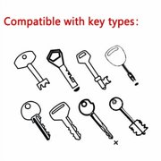 PWTOOL Key Duplicating Machine for 8 Specific Models Horizontal Key Cutting Duplicating Machine Cutter