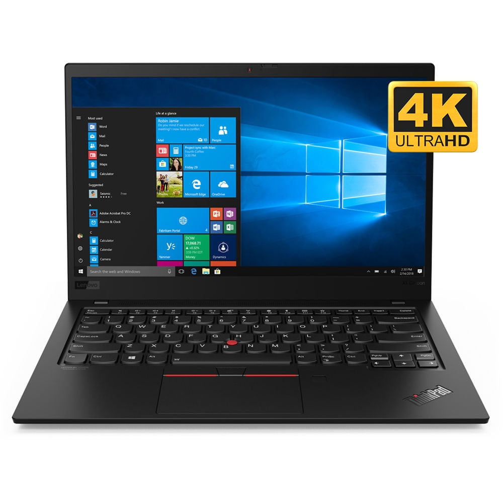 Lenovo ThinkPad X1 Carbon 4K Home and Business Laptop (Intel i7-8665U 4-Core, 16GB RAM, 1TB SSD 