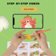 thumbnail image 4 of LNGOOR Sale DIY Knitting DIYCrochet Kit For Beginners 1 Pcs Wobbles Crochet Kit Includes Step By Step Instruction And Video Tutorials, 4 of 7