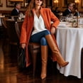 thumbnail image 5 of Enjoytime Fleece Jacket Women Fall Winter Stand Collar Zip Up Long Coat Warm Casual Trendy Long Sleeve Outerwear with Pockets, 5 of 8