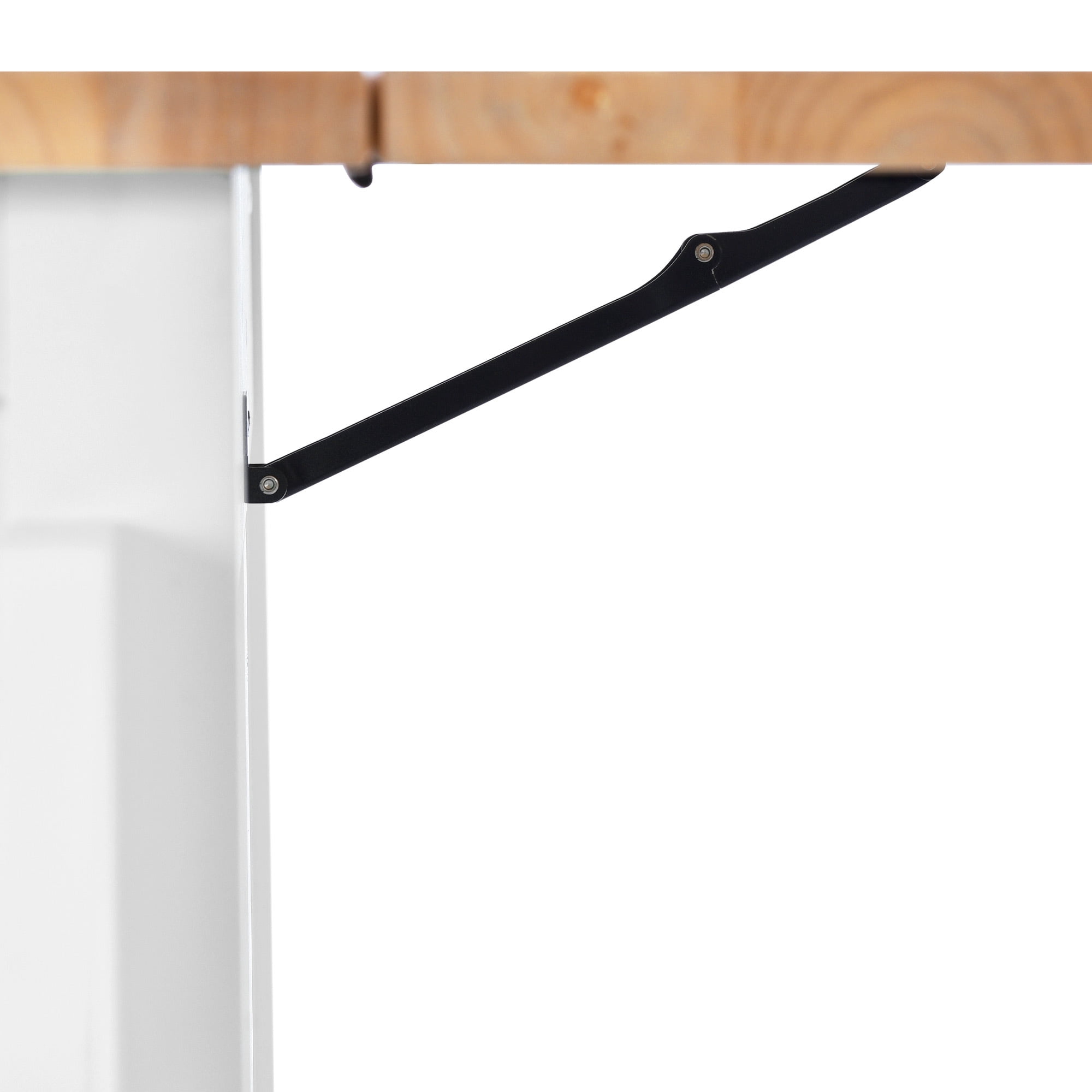 Momspeace 52.2 Inch Kitchen Cart Rubber Wood Drop‑Leaf Countertop Concealed Sliding Barn Door Adjustable Height, MDF Material, White/Black/Mint Green