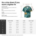 thumbnail image 6 of Uemuo Tropical Leaves Pattern Cotton Linen Short Sleeve Shirts,Casual Lightweight Button Down Shirts,Vacation Beach Summer Tops-Medium, 6 of 7