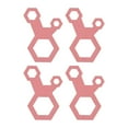 thumbnail image 1 of 4x hebillas de cuerda de tienda de material acero inoxidable para acampar libre tapón de cuerda ajustador de línea portátil Rosa, 1 of 9