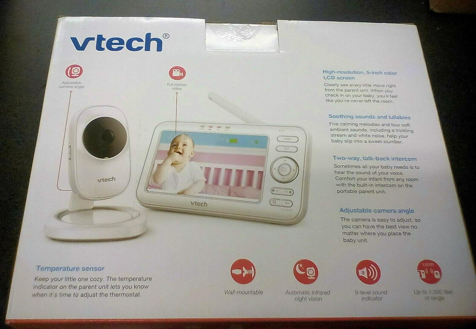 Vtech Vm5251 Baby Video Camera Monitor System With Temperature Sensor Wi Fi Walmart Com Walmart Com