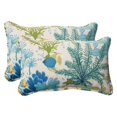 thumbnail image 1 of Pillow Perfect 496375 Splish Splash Blue Rectangle Throw Coussin (Lot de 2), 1 of 1