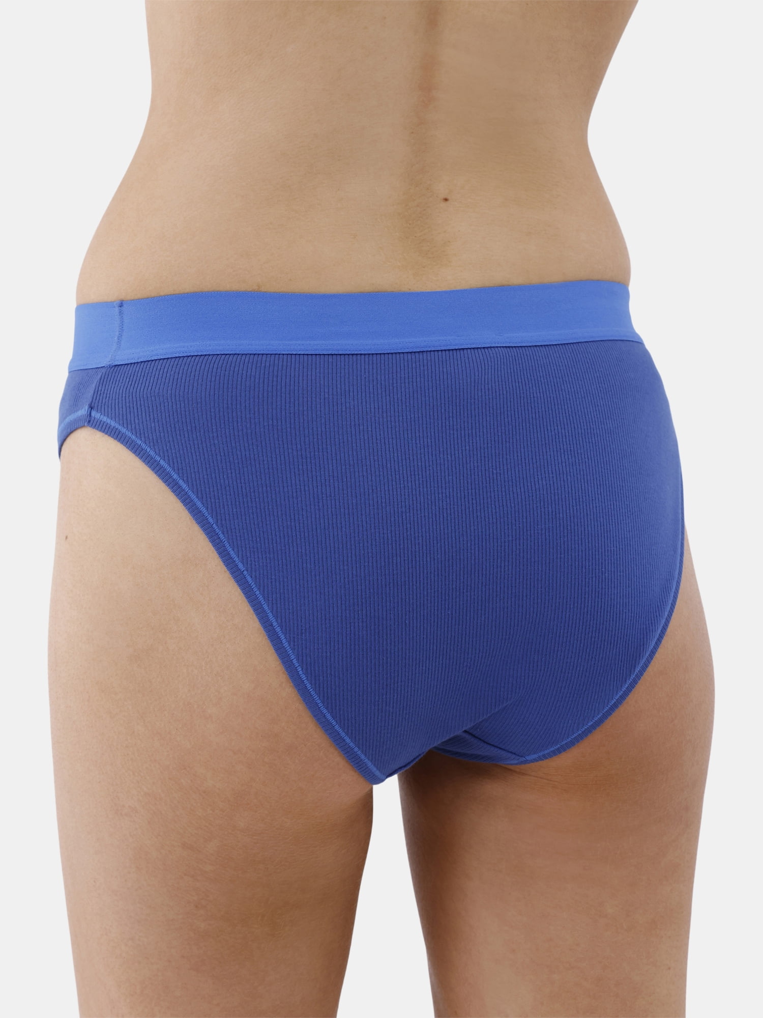 No Boundaries Women's Ribbed Bikini Panties 3-Pack, Sizes XS-3XL