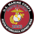 thumbnail image 1 of U.S.M.C. MOS 2853 Aviation Meteorological Equipment Repair Decal 3.8" - Red, 1 of 1