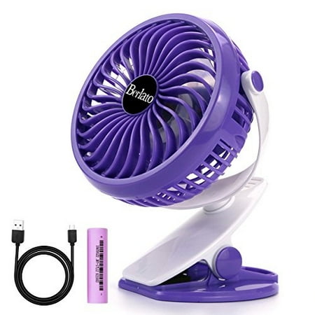 Vobaga Battery Clip On Fan Usb Or 2200mah Rechargeable Battery