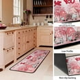 thumbnail image 3 of Grateful Thankful Blessed Kitchen Rugs Set of 2 Grey Non-Slip Kitchen Rug and Mat Cushioned Comfort Kitchen Standing Rug for Kitchen Floor Farmhouse Thanksgiving Decor 17"x47"+17"x30", 3 of 6