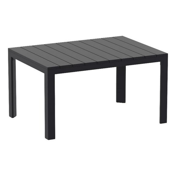 Compamia Atlantic 55-83 inch Extendable Dining Table in Black finish