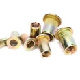 thumbnail image 3 of 240 unids M3 M4 M5 M6 Color de Zinc Chapado Tuercas Remache Set Remachado Rápido Accesorios Hardware, 3 of 8