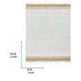 thumbnail image 4 of Livabliss x Becki Owens Kamey Farmhouse Fringe Area Rug,8' x 10',Ivory, 4 of 9