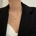 thumbnail image 1 of rygai Pendant Necklace Exquisite Electroplating Fine Texture Delicate Workmanship Personality Dress Up Unfading Trendy Niche Seashell Necklace Jewelry Gift,Silver, 1 of 7