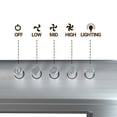 thumbnail image 6 of CIARRA Under Cabinet Range Hood 30 inch Slim Vent Hood for Kitchen in Stainless Steel with 3 Speed Exhaust Fan, Push Button,CAS918B75, 6 of 8