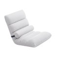thumbnail image 2 of Silla de suelo con respaldo, sofá, silla de dormitorio con 5 posiciones, sofá de suelo, sala de estar, sillas plegables modernas y suaves, plegables Blanco, 2 of 8