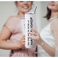 thumbnail image 5 of Maid Of Honor Gifts From The Bride Maid Of Honor Tumbler 20oz White Skinny Wine Tumbler Wedding Day Engagment Gifts For Maid Of Honor Wine Cup With Lip Straw, 5 of 7