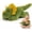 Green, variant on Soft Plush Animal Toy - Cute Panda, Sloth & Dinosaur Weighted Stuffed Animals for & Adults - Anxiety Relief Hugging Pillows, Hypoallergenic, Non-Machine Washable, Great Gift Green