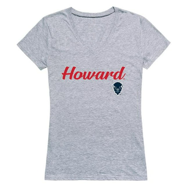 W Republic 555-171-HGY-03 T-Shirt Femme Howard Bison Script, Gris Chiné - Large