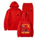 thumbnail image 1 of Conjunto de sudadera y pantalones de Bad Bunny para hombre, ropa deportiva informal, colección de otoño e invierno, 2 piezas, novedad de 2022, 1 of 4