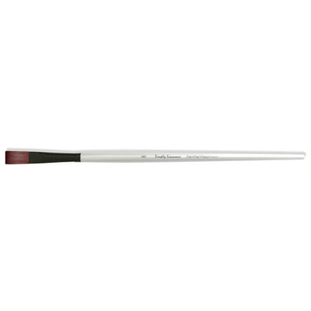 UPC: 0038372013984 | Robert Simmons Simply Simmons Extra-Firm Synthetic Long Handle Brush Flat 6