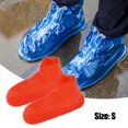 thumbnail image 2 of Unique Bargains Cubrezapatos de Silicona Unisex Cubre Botas de Lluvia Cubrezapatos de Lluvia Reutilizables Antideslizantes Rojo Talla S 1 Par Unique Bargains cubiertas de zapatos de ciclismo, 2 of 7
