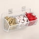 thumbnail image 1 of Organizador de cesta colgante de cocina montado en la pared | Especiero multifunción | Estante de cocina sin instalación de perforación | Bastidor de almacenamiento de ABS | 36x15x8cm | Blanco |, 1 of 6