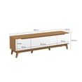 thumbnail image 3 of Mueble TV 75" Kappesberg 180cm con 3 Puertas Canela/Blanco, 3 of 10