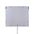 thumbnail image 2 of Benjara BM225873 Mirror Panel Frame Wall Decor with Light Function & Faux Diamond, Silver, 2 of 5